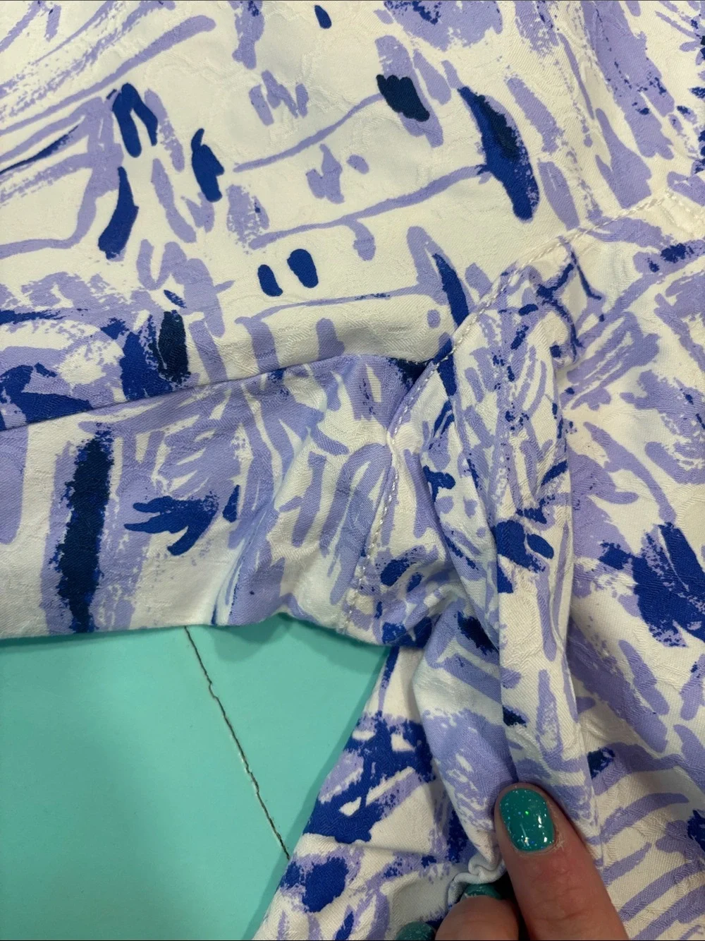 Lilly Pulitzer Lavender rock the dock print Kelly Pants - Picture 3 of 4
